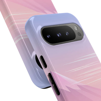 Purple Tough Phone Case for Google Pixel - Lavender Alpine Dawn