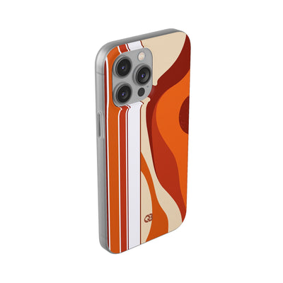 Orange Lite Phone Case for iPhone - Terracotta Metro Line