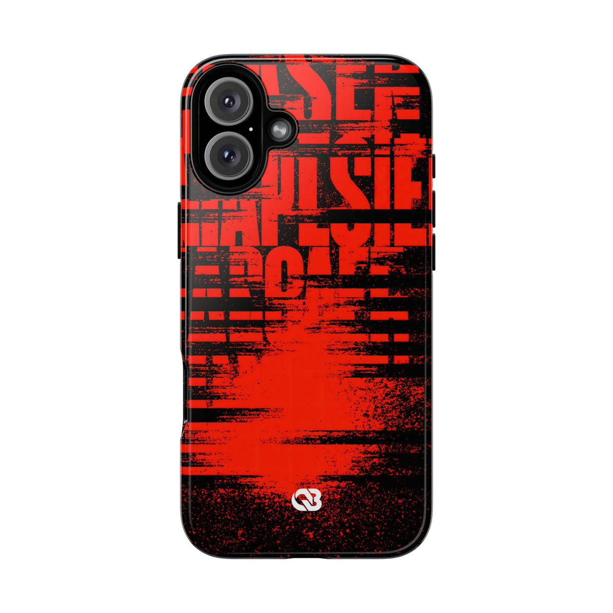 Crimson Redaction · Tough Phone Case for iPhone · Black