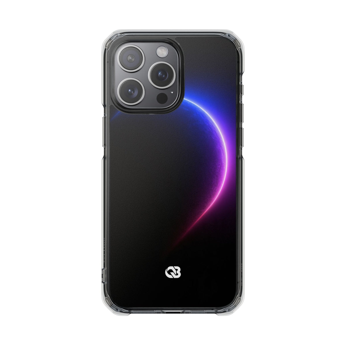 Luminous Eclipse · Clear Impact Magnetic Phone Case for iPhone · Black