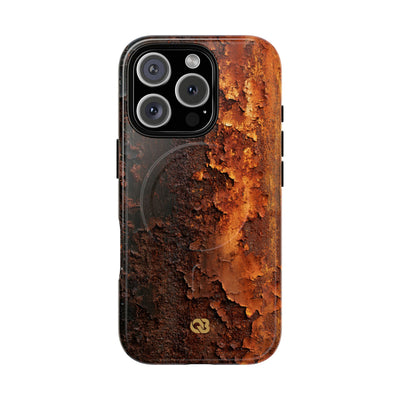 Orange Tough 2.0 Magsafe Phone Case for iPhone - Oxidized Iron Crust
