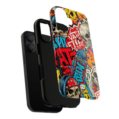 Skate Skull Riot · Tough Phone Case for iPhone · Red