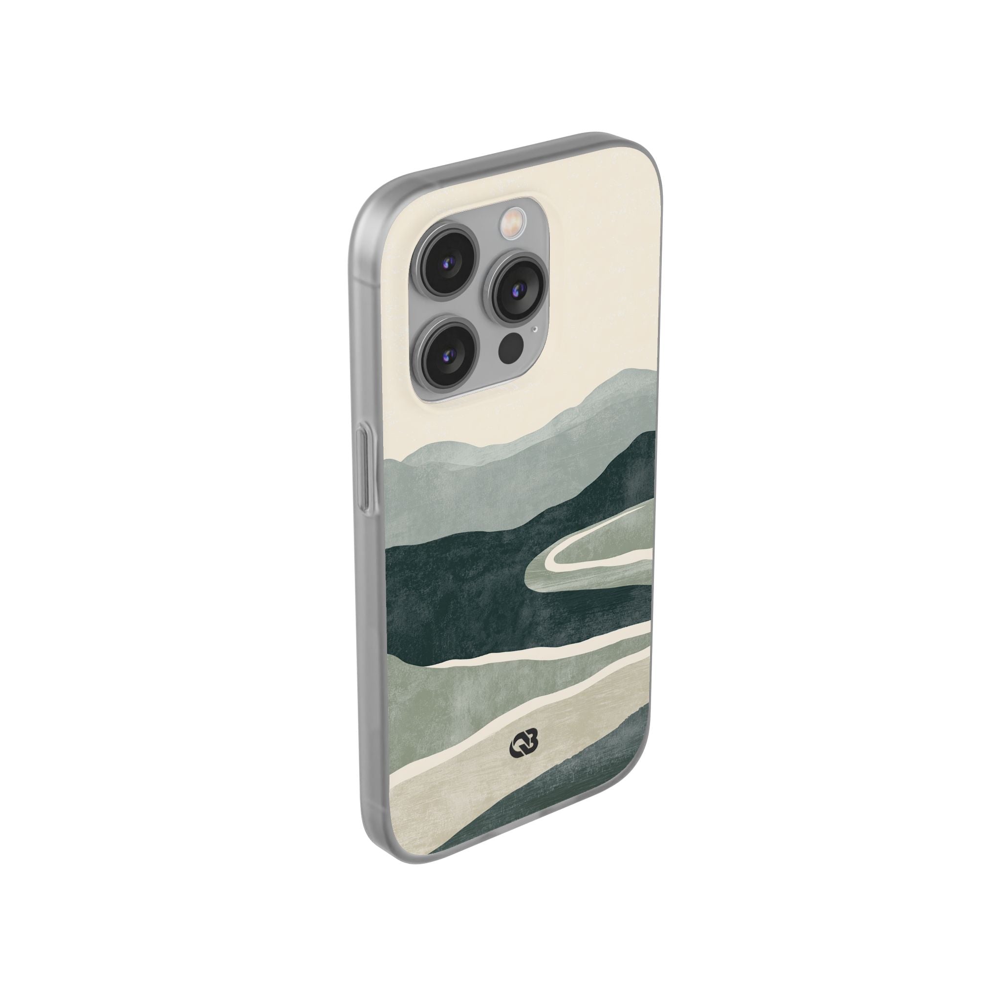 Green Lite Phone Case for iPhone - Misty Sage Valley