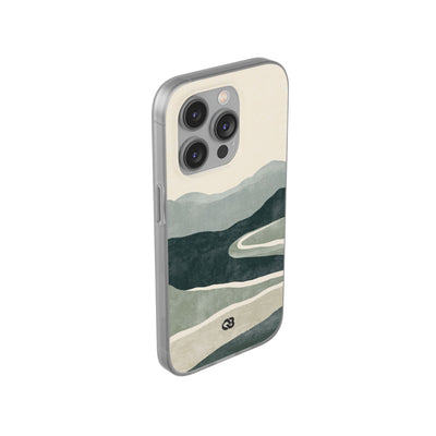 Green Lite Phone Case for iPhone - Misty Sage Valley