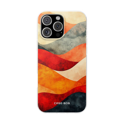 Gekke Wave Zonsondergang iPhone 16 Pro Max Cover - Soft