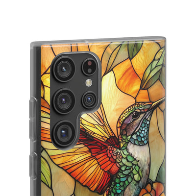 Amber Glass Hummingbird · Soft Custodia per Samsung