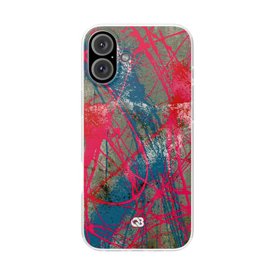Neon Static Drip · Lite Phone Case for iPhone ·  Pink