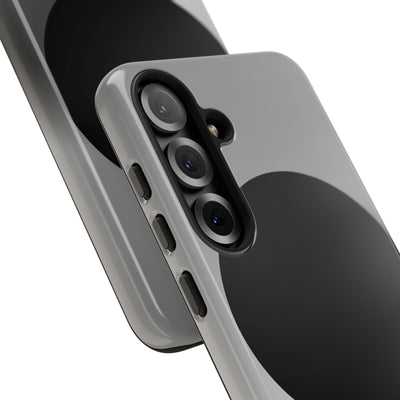 Grey Tough Phone Case for Samsung - Matte Onyx Sphere