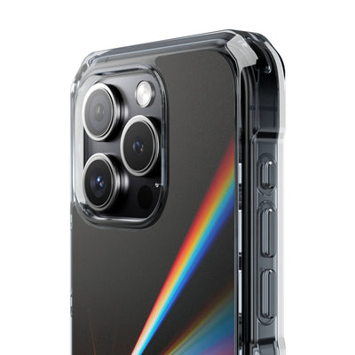 Spectral Refraction · Clear Impact Magnetic Phone Case for iPhone · Black