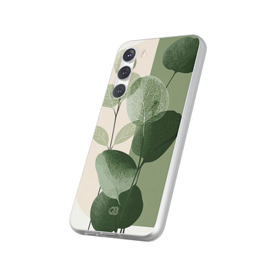 Green Lite Phone Case for Samsung - Sage Leaf Skeletals
