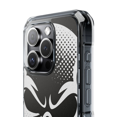 Phantom Halftone · Clear Impact Magnetic Phone Case for iPhone ·  Black