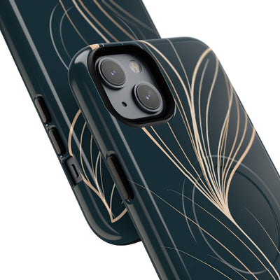 Teal Tough 2.0 Magsafe Phone Case for iPhone - Sandstone Silk Flora