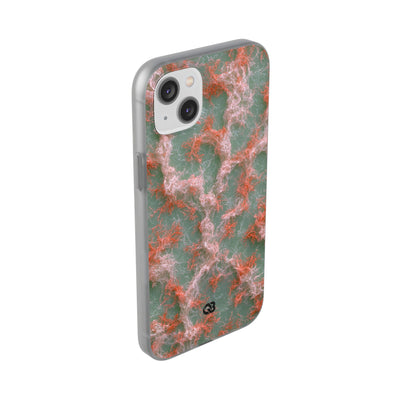 Coral Pixel Matrix · Lite Phone Case for iPhone ·  Green