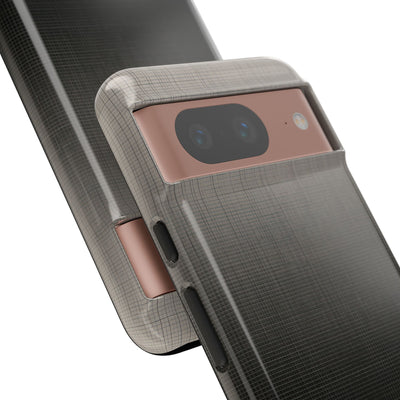 Grey Tough Phone Case for Google Pixel - Faded Sand Mesh