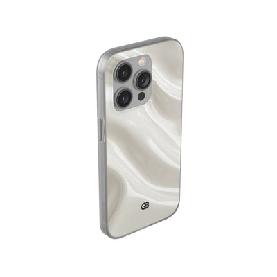 Liquid Enamel Fold · Lite Phone Case for iPhone ·  White