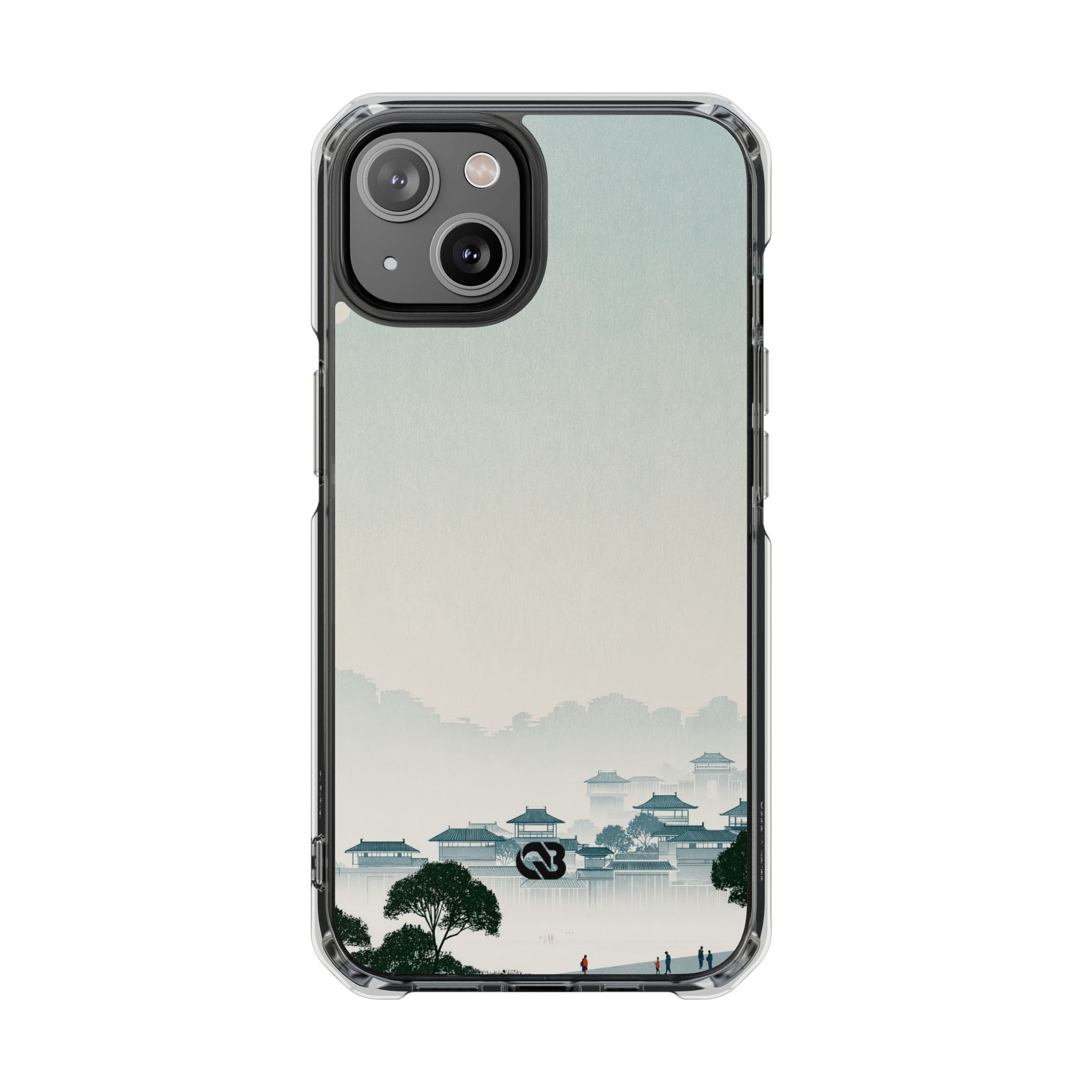 Blue Impact MagSafe Phone Case for iPhone - Mist Valley Pagoda