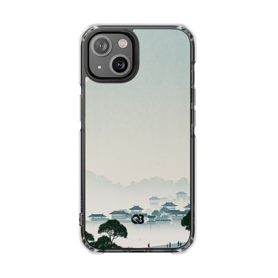 Blue Impact MagSafe Phone Case for iPhone - Mist Valley Pagoda