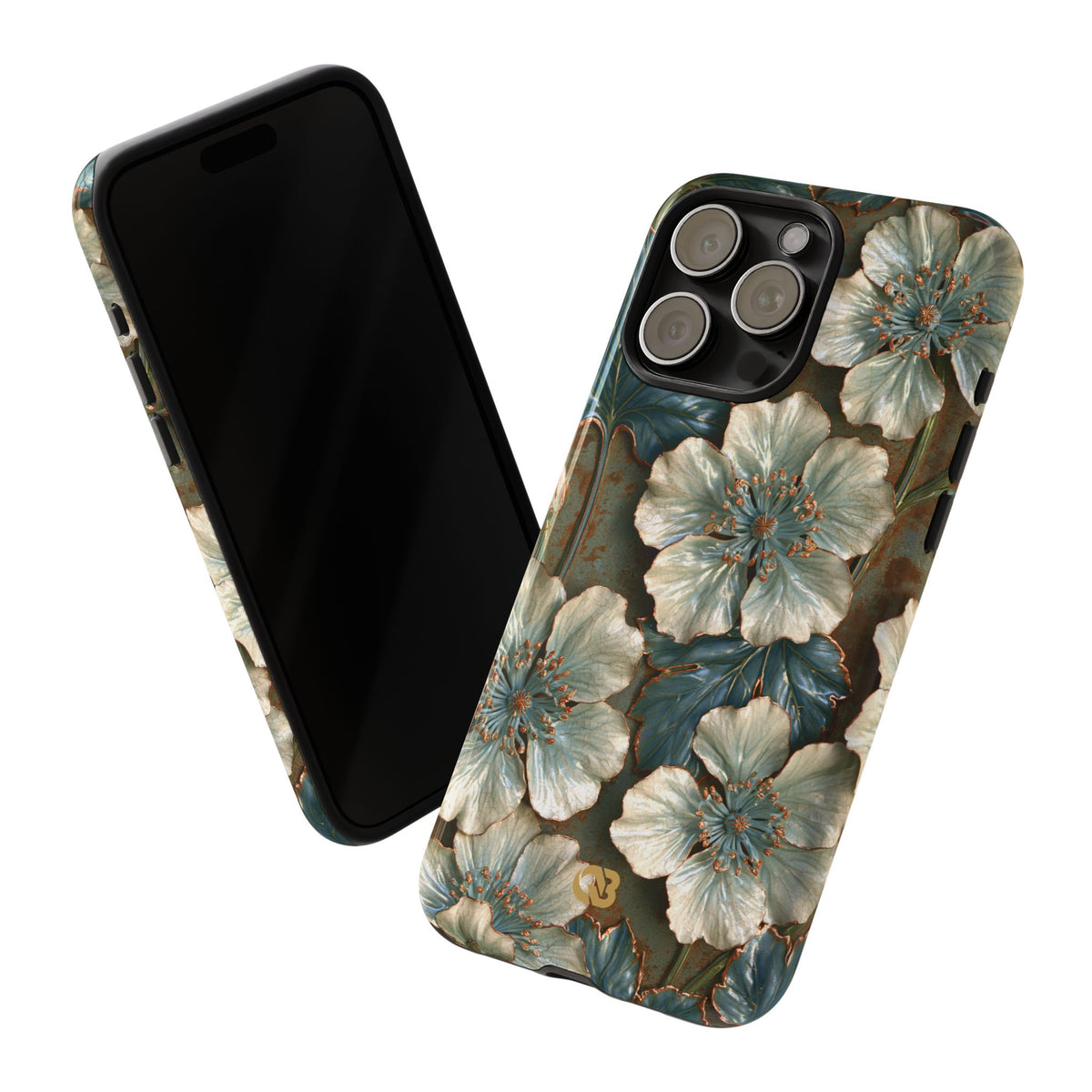 Gilded Blossom Reverie · Tough Phone Case for iPhone · Teal