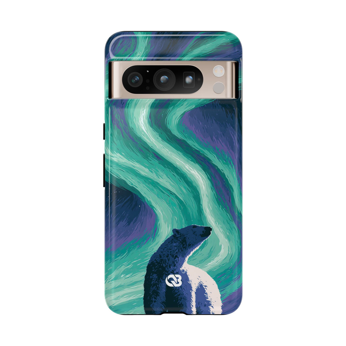 Arctic Aurora Bear · Tough Phone Case for Pixel ·  Teal