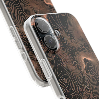 Mesa Elevation Contour · Lite Phone Case for iPhone ·  Black