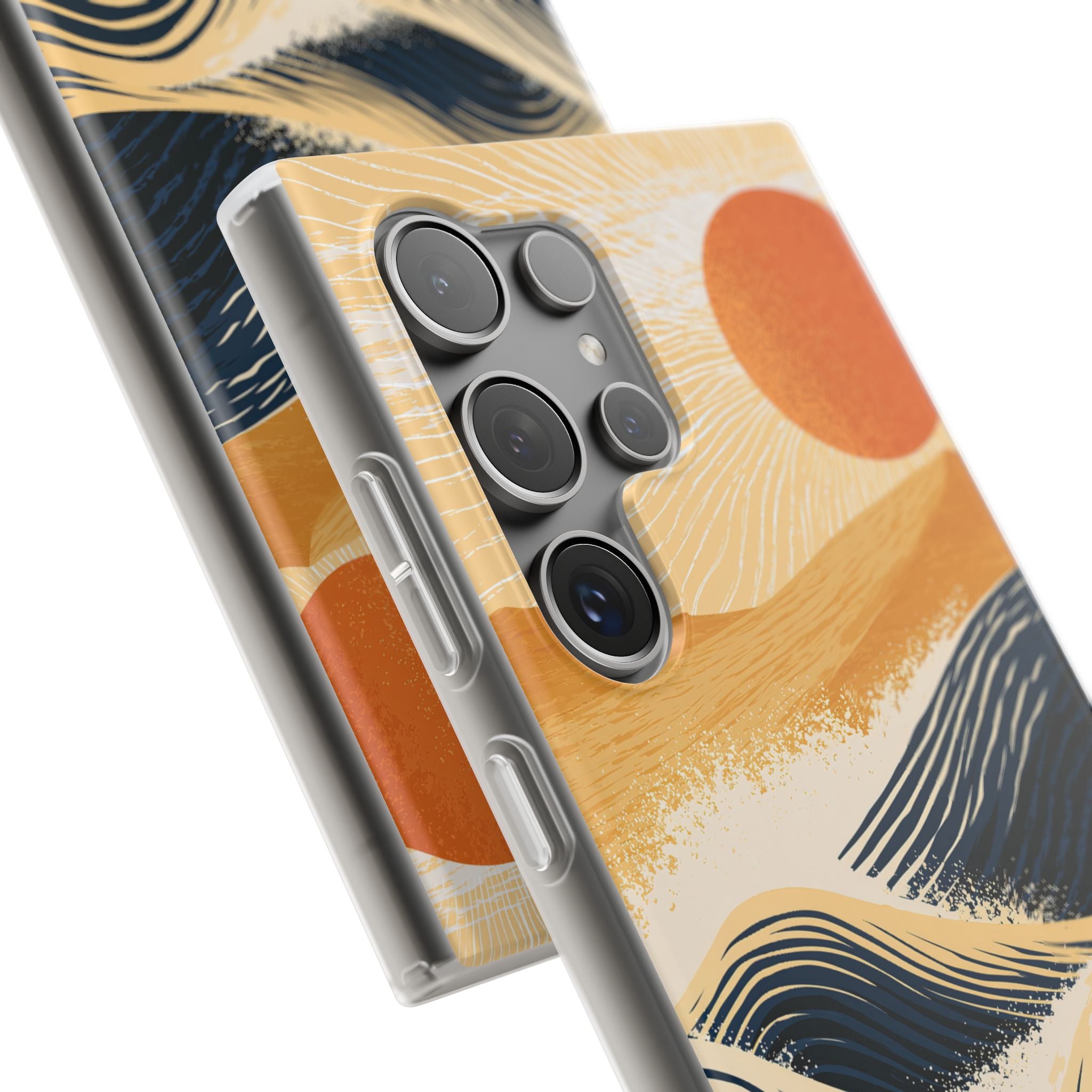 Blue Lite Phone Case for Samsung - Kyoto Cresting Tide