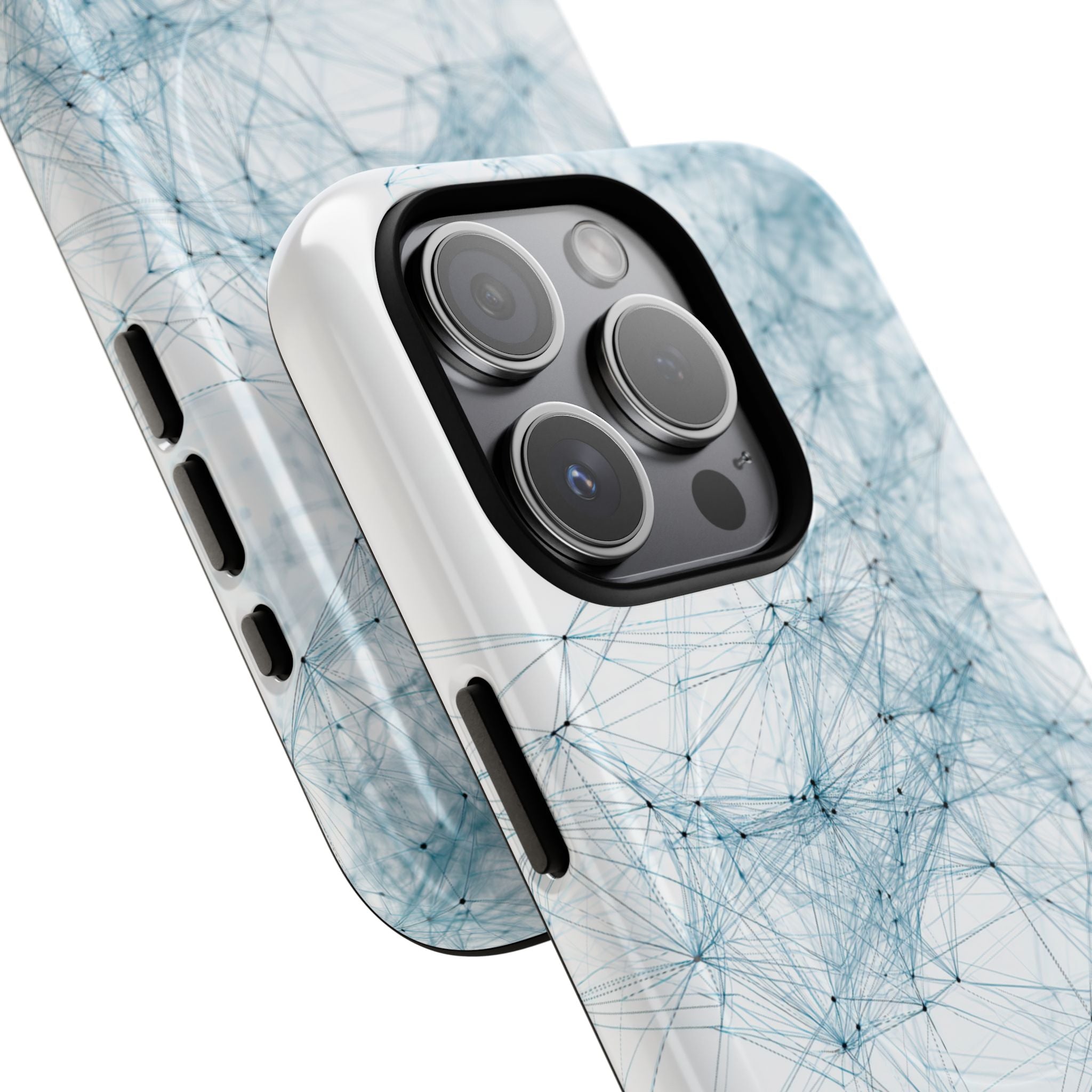Blue Tough 2.0 Magsafe Phone Case for iPhone - Glacial Neural Web
