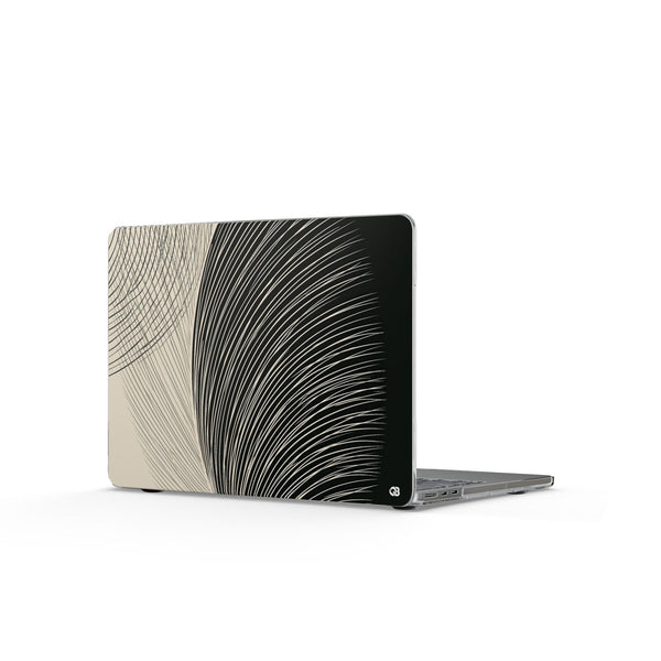 Minimal Frond Study · Clear Hard Case for MacBook · Black