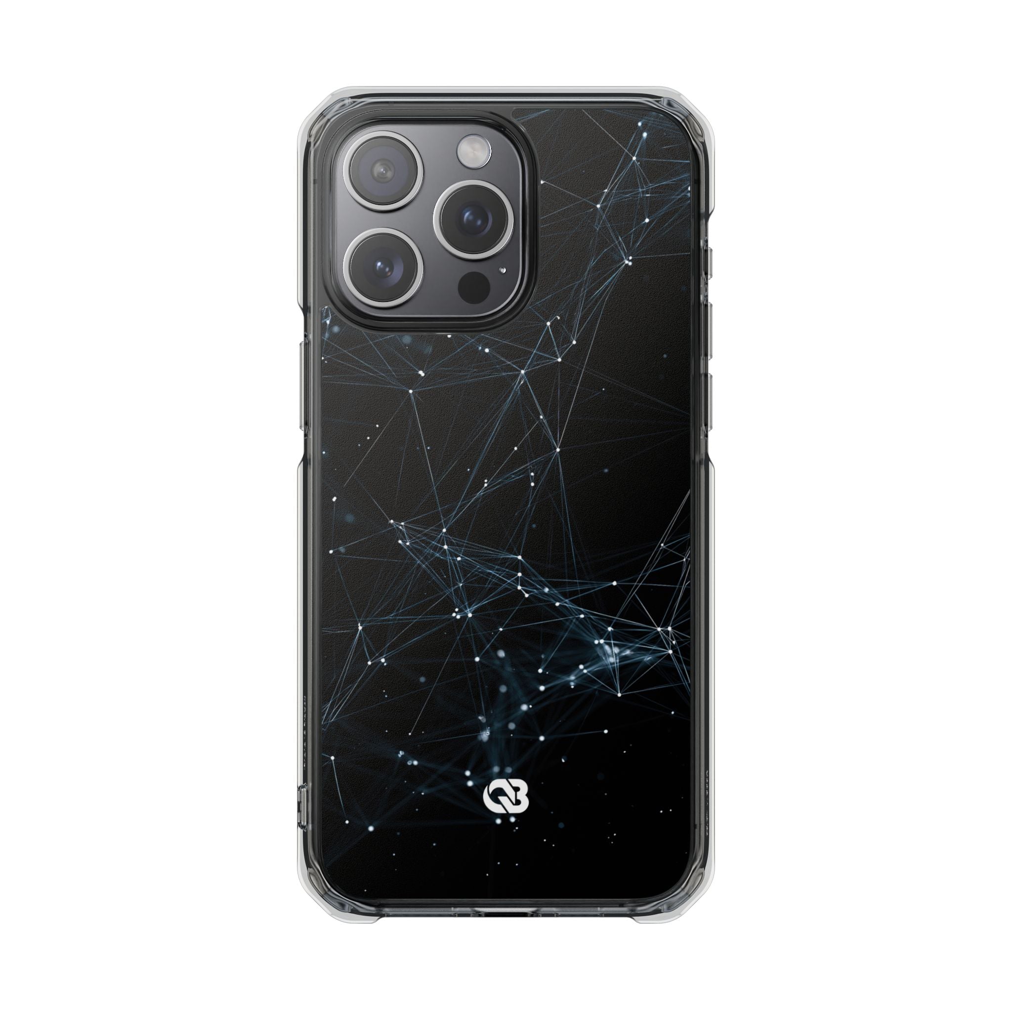 Black Impact MagSafe Phone Case for iPhone - Arctic Neural Mesh