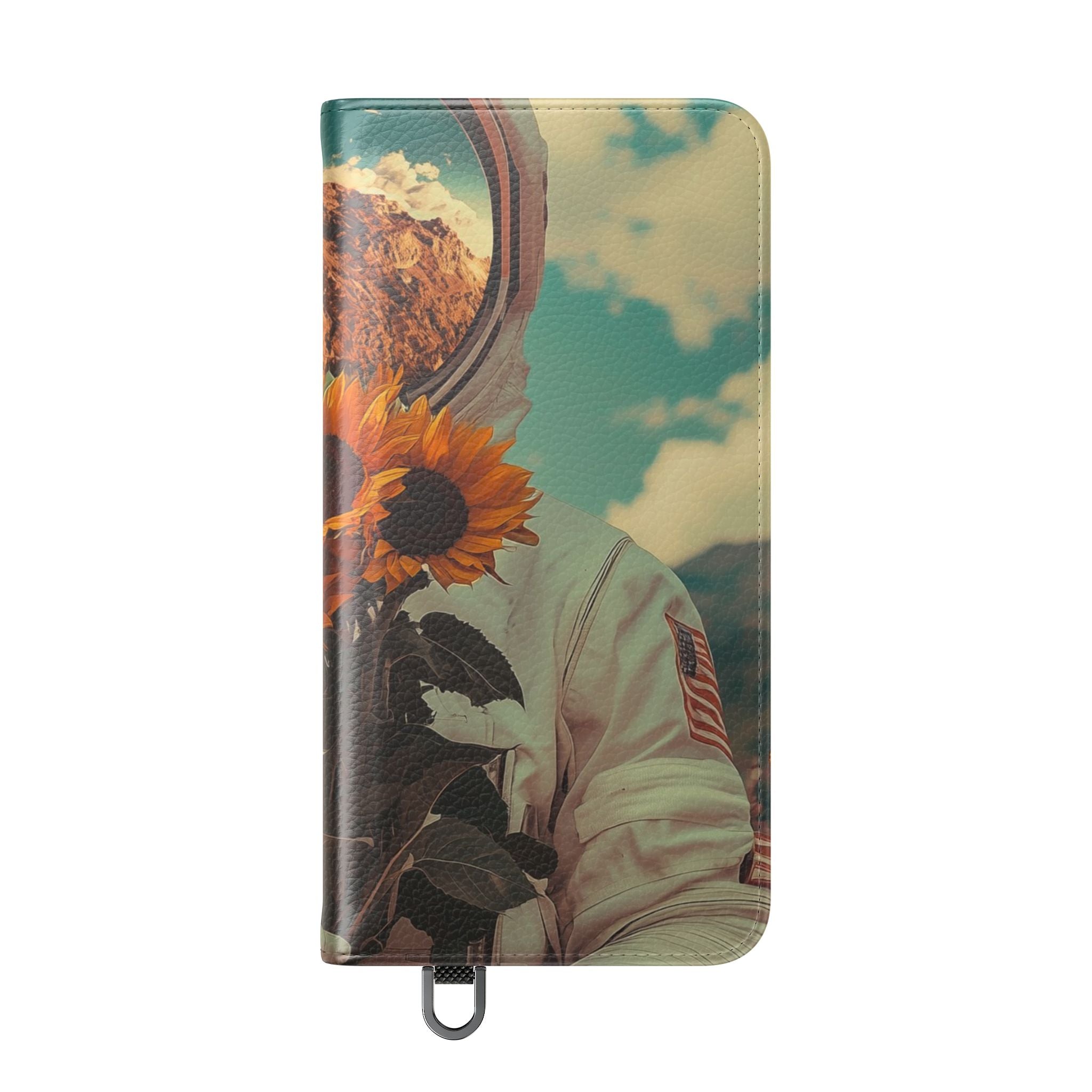 Sunflower Astronaut - Samsung S25 Case - Wallet