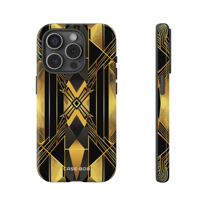 Golden Diamond Radiance iPhone 15 Pro Case - Tough