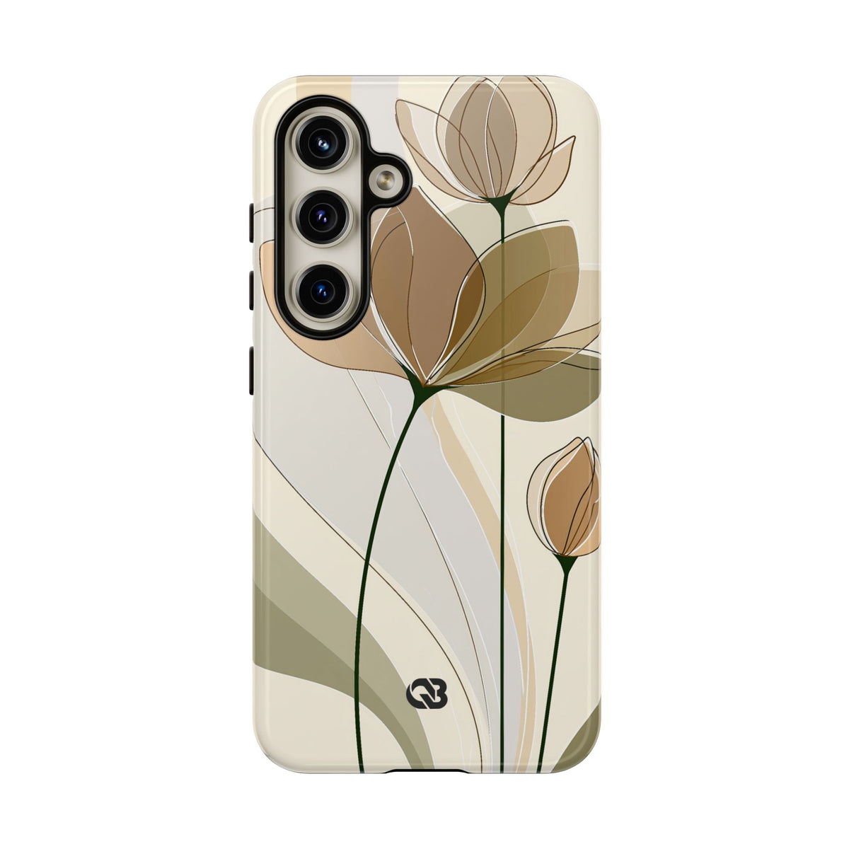 Translucent Petal Contour · Tough Phone Case for Samsung · Beige