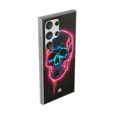 Neon Drip Skull · Lite Phone Case for Samsung · Black