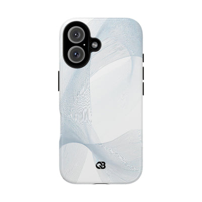 Glacial Contour Waves · Tough Phone Case for iPhone · White