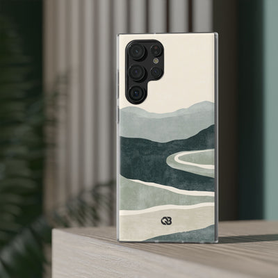 Green Lite Phone Case for Samsung - Misty Sage Valley
