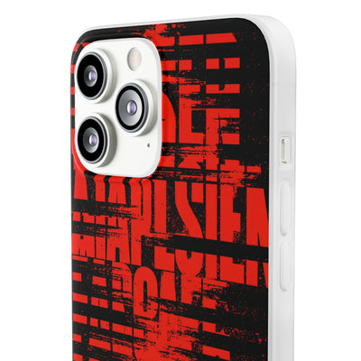 Crimson Redaction · Lite Phone Case for iPhone ·  Black