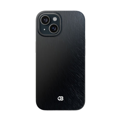 Brushed Obsidian Steel · Lite Phone Case for iPhone ·  Black