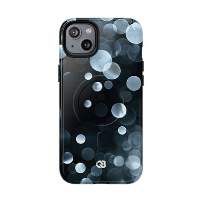 Black Tough 2.0 Magsafe Phone Case for iPhone - Silver Orbit Glow