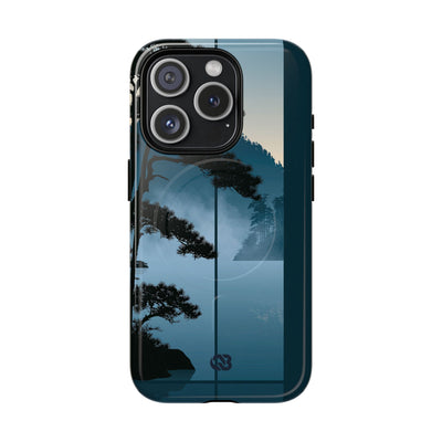 Blue Tough 2.0 Magsafe Phone Case for iPhone - Kyoto Mist Pine