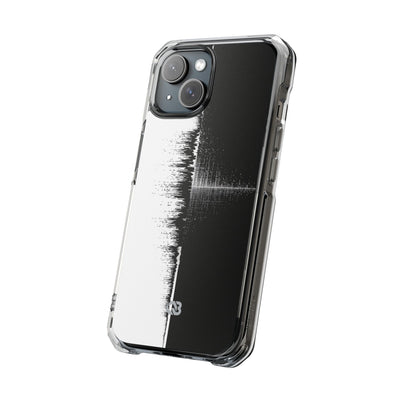 Black Impact MagSafe Phone Case for iPhone - Static Signal Split