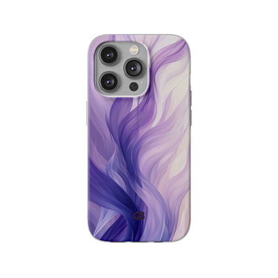 Amethyst Silk Waves · Soft Phone Case for iPhone
