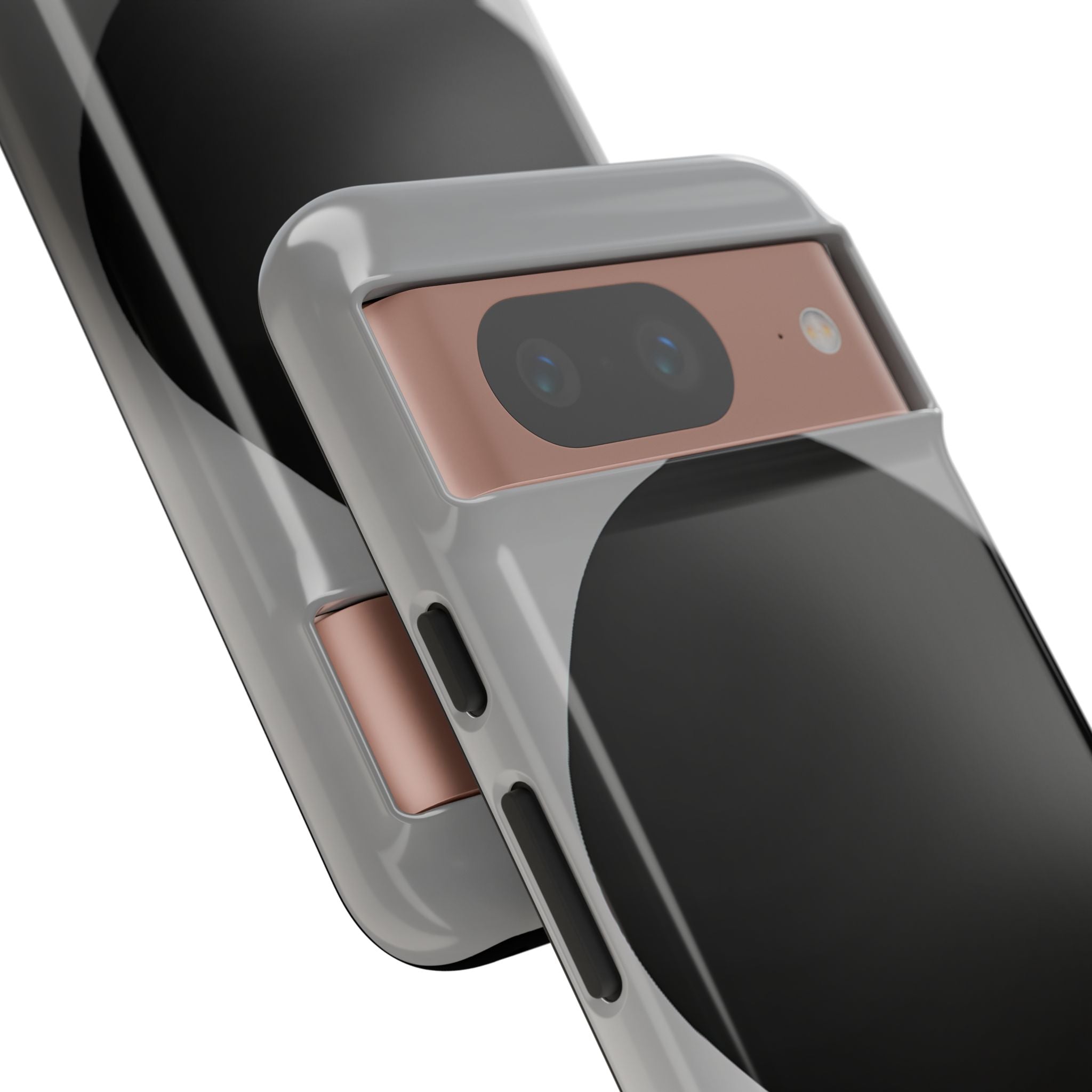 Grey Tough Phone Case for Google Pixel - Matte Onyx Sphere