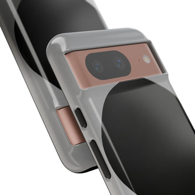 Grey Tough Phone Case for Google Pixel - Matte Onyx Sphere