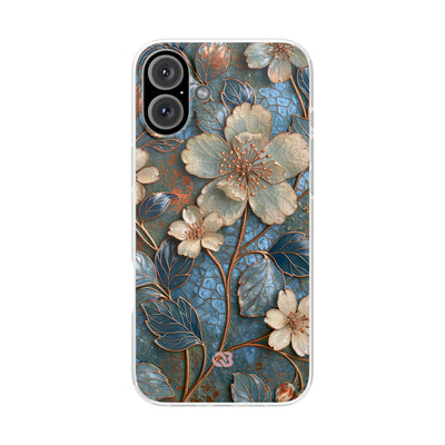Gilded Blossom Reverie · Lite Phone Case for iPhone ·  Teal
