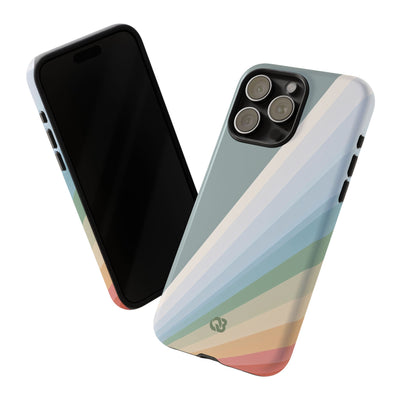 Green Tough Phone Case for iPhone - Sage Prism Beam