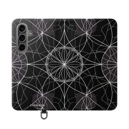 Witte Mandala Stralings - Samsung S24 Case - Portemonnee