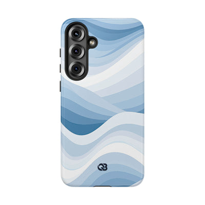 Blue Tough Phone Case for Samsung - Glacial Indigo Flow