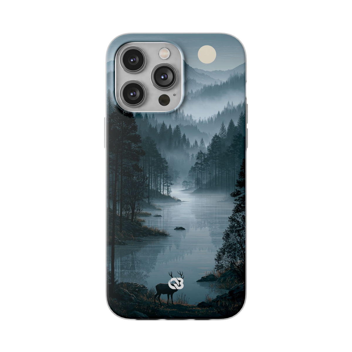 Silent Nordic Fjord · Lite Phone Case for iPhone ·  Blue