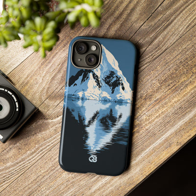 Blue Tough Phone Case for iPhone - Arctic Summit Mirror
