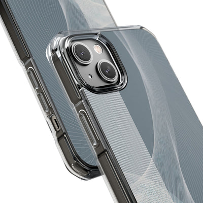Grey Impact MagSafe Phone Case for iPhone - Slate Mesh Horizon