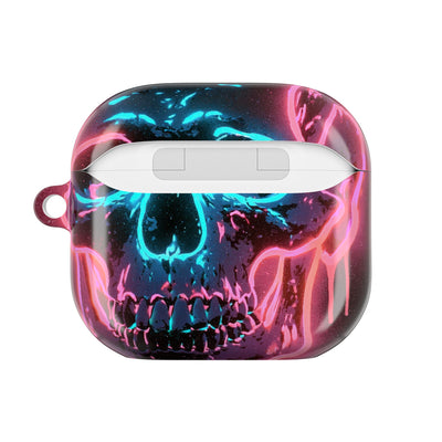 Neon Drip Skull · Hard Case for AirPods & AirPods Pro · Black